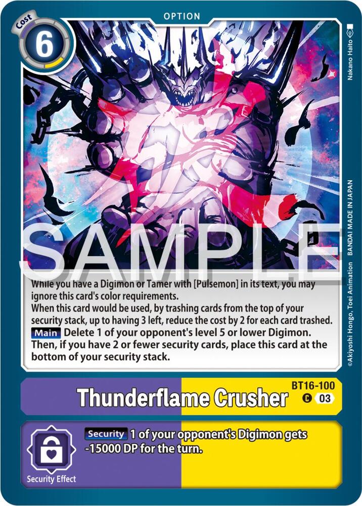 Thunderflame Crusher, Beginning Observer BT16-100 C