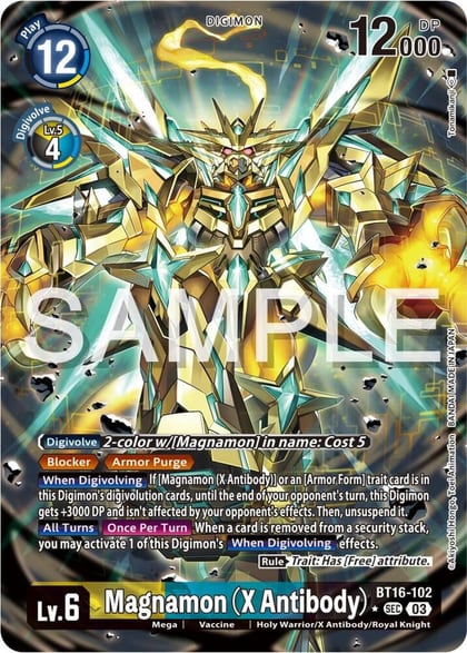 Magnamon (X Antibody) (Alternate Art), Beginning Observer BT16-102 SEC