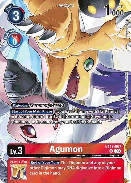 Agumon (Omnimon Binder Set), Secret Crisis BT17-007 R