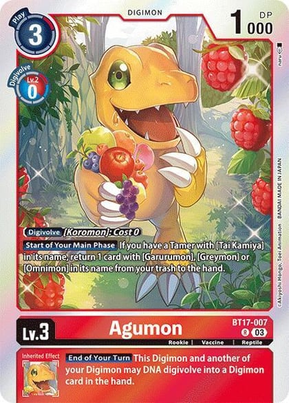 Agumon, Secret Crisis BT17-007 R