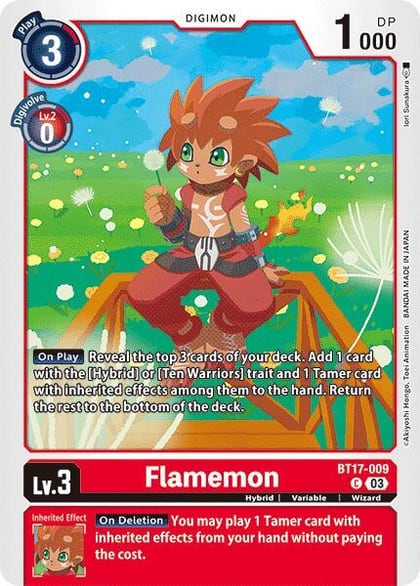 Flamemon, Secret Crisis BT17-009 C
