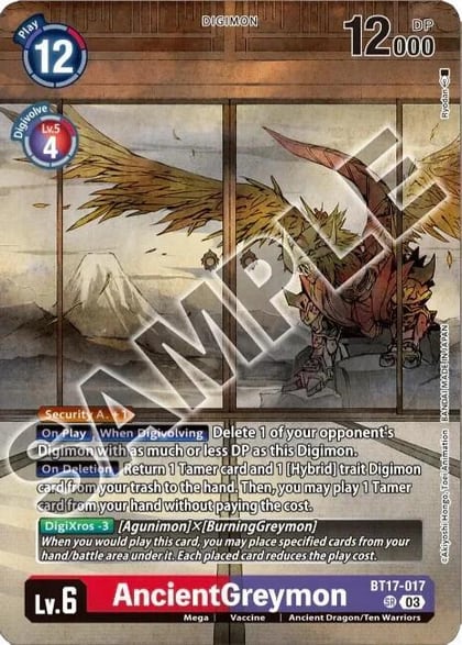 AncientGreymon (Tamer's Selection Box Ver. Championship 2024), Secret Crisis BT17-017 SR