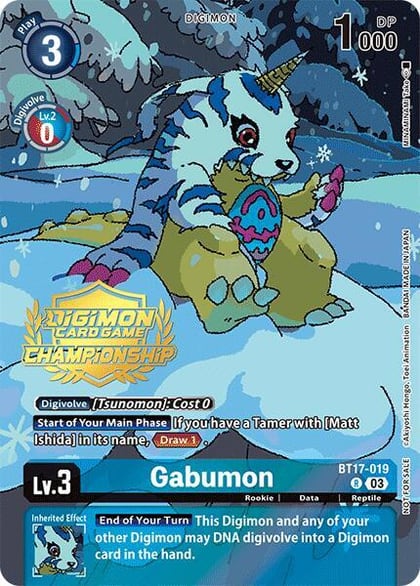 Gabumon (Championship 2024 Tamers Pack), Secret Crisis BT17-019 R