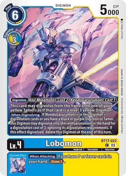 Lobomon, Secret Crisis BT17-022 C