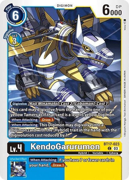 KendoGarurumon, Secret Crisis BT17-023 C