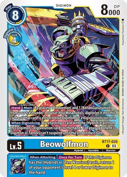 Beowolfmon, Secret Crisis BT17-026 C