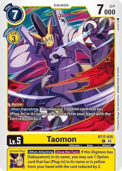 Taomon, Secret Crisis BT17-035 C