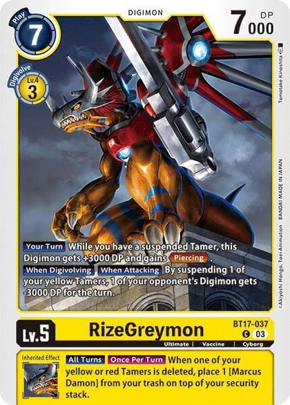 RizeGreymon, Secret Crisis BT17-037 C