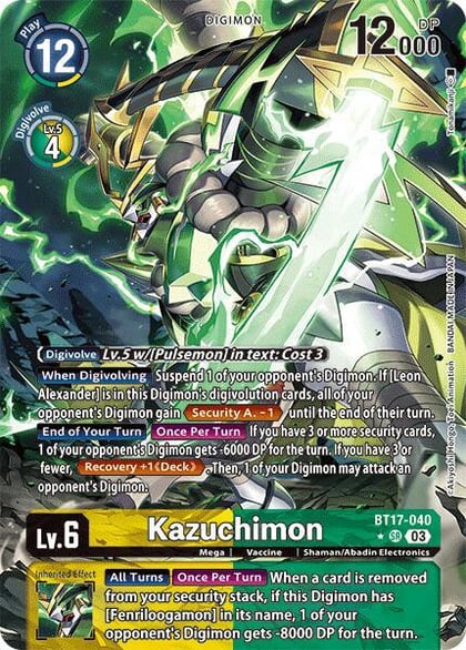 Kazuchimon (Alternate Art), Secret Crisis BT17-040 SR