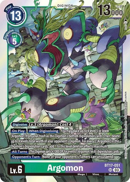 Argomon - BT17-051, Secret Crisis BT17-051 SR