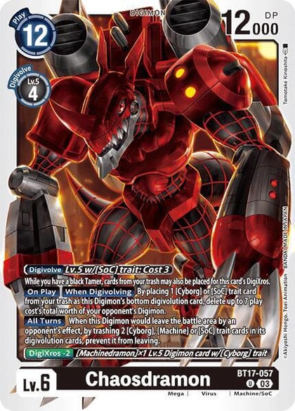 Chaosdramon, Secret Crisis BT17-057 U