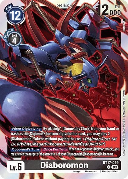 Diaboromon, Secret Crisis BT17-059 R