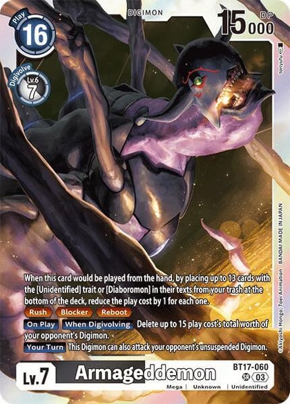 Armageddemon, Secret Crisis BT17-060 SR