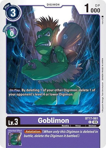 Goblimon, Secret Crisis BT17-061 C