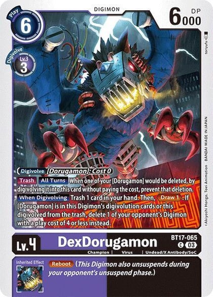 DexDorugamon, Secret Crisis BT17-065 C