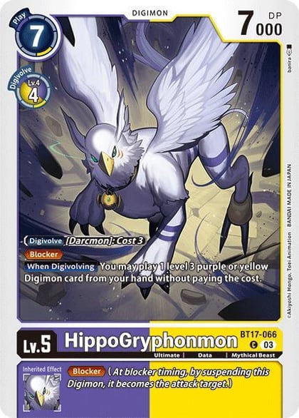 HippoGryphonmon, Secret Crisis BT17-066 C