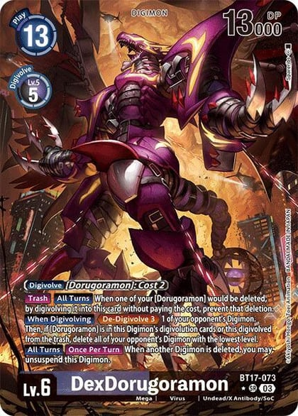 DexDorugoramon (Alternate Art), Secret Crisis BT17-073 SR