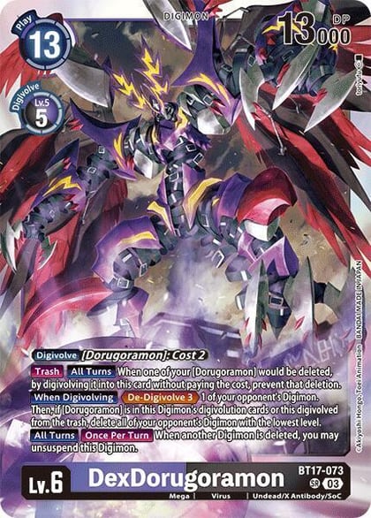 DexDorugoramon, Secret Crisis BT17-073 SR