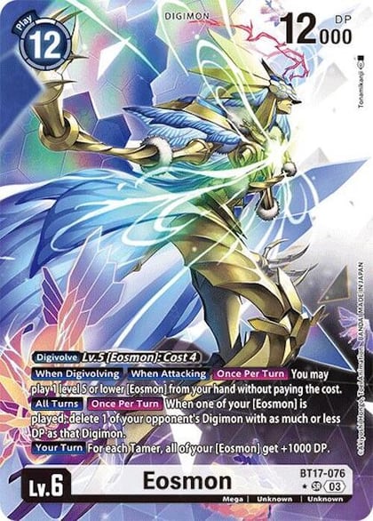 Eosmon - BT17-076 (Alternate Art), Secret Crisis BT17-076 SR