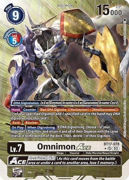 Omnimon ACE (Alternate Art), Secret Crisis BT17-078 SR