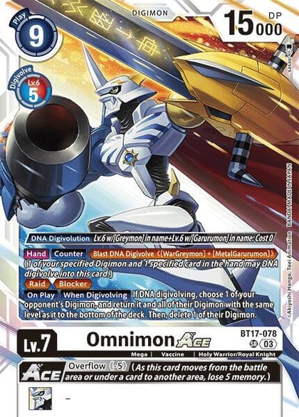 Omnimon ACE, Secret Crisis BT17-078 SR