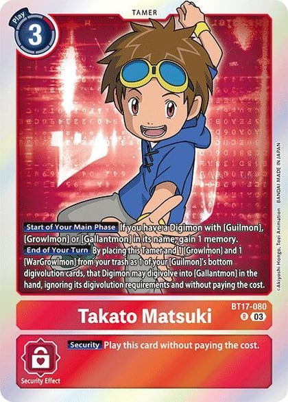 Takato Matsuki, Secret Crisis BT17-080 R