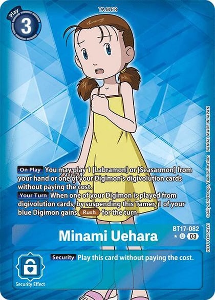 Minami Uehara (Box Promotion Pack: Secret Crisis), Secret Crisis BT17-082 U