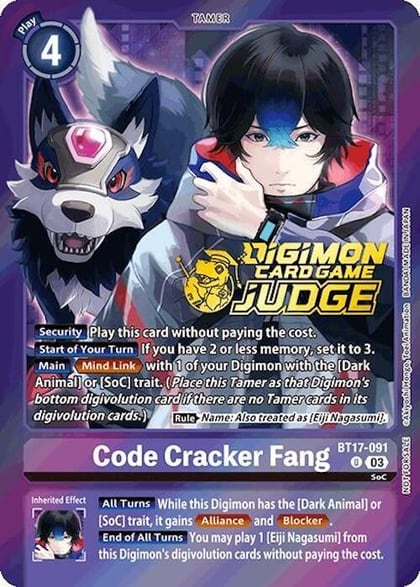 Code Cracker Fang (Judge Pack 6), Secret Crisis BT17-091 U