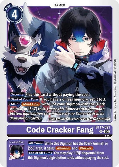 Code Cracker Fang, Secret Crisis BT17-091 U