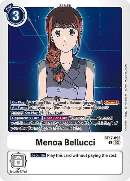 Menoa Bellucci, Secret Crisis BT17-092 U