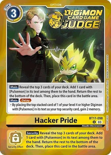Hacker Pride (Judge Pack 6), Secret Crisis BT17-098 U