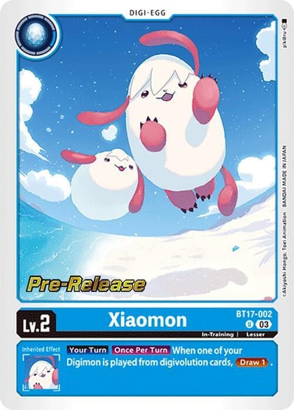 Xiaomon, Secret Crisis Pre-Release Cards BT17-002 U
