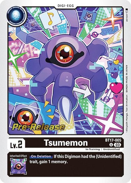 Tsumemon, Secret Crisis Pre-Release Cards BT17-005 U
