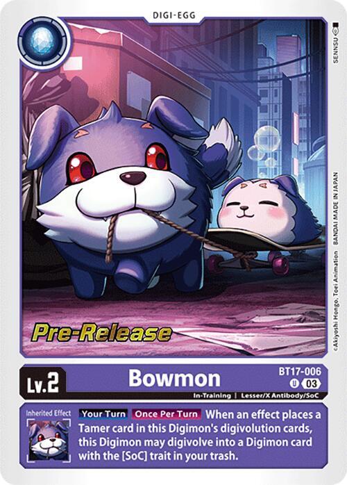 Bowmon, Secret Crisis Pre-Release Cards BT17-006 U