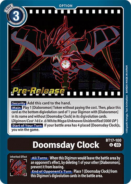 Doomsday Clock, Secret Crisis Pre-Release Cards BT17-100 U