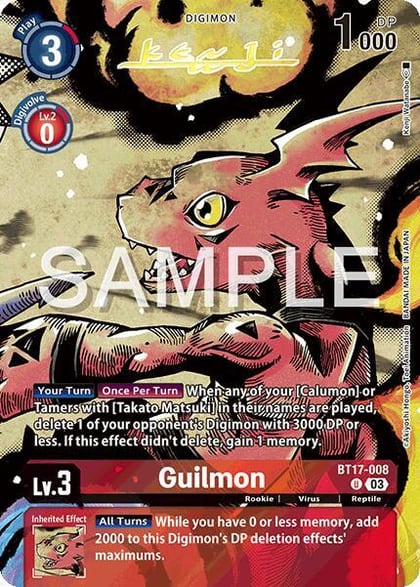Guilmon (Signed), Release Special Booster 2.0 BT17-008 U