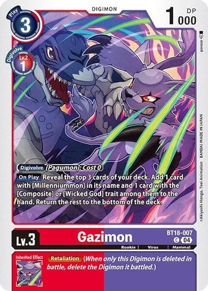 Gazimon, Release Special Booster 2.0 BT18-007 C