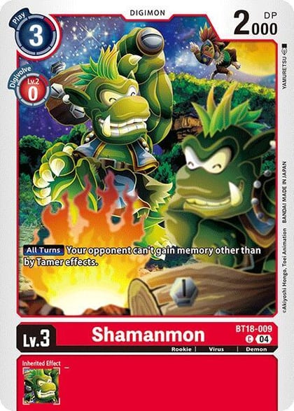 Shamanmon, Release Special Booster 2.0 BT18-009 C