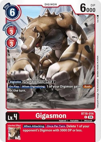 Gigasmon, Release Special Booster 2.0 BT18-014 C