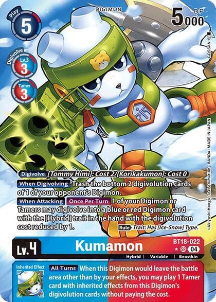 Kumamon (Alternate Art), Release Special Booster 2.0 BT18-022 SR
