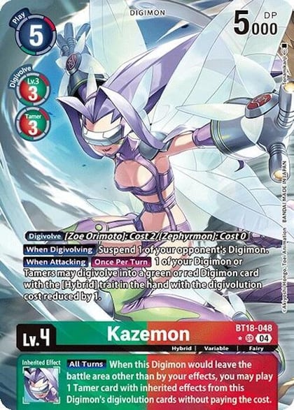 Kazemon (Alternate Art), Release Special Booster 2.0 BT18-048 SR