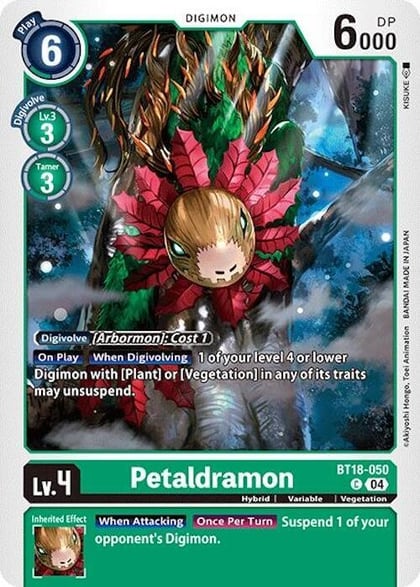 Petaldramon, Release Special Booster 2.0 BT18-050 C