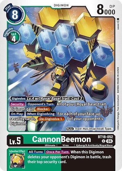 CannonBeemon, Release Special Booster 2.0 BT18-052 U