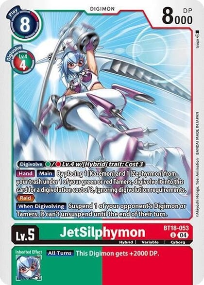 JetSilphymon, Release Special Booster 2.0 BT18-053 U