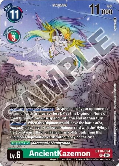 AncientKazemon (Tamer's Selection Box Ver. Championship 2024), Release Special Booster 2.0 BT18-054 R