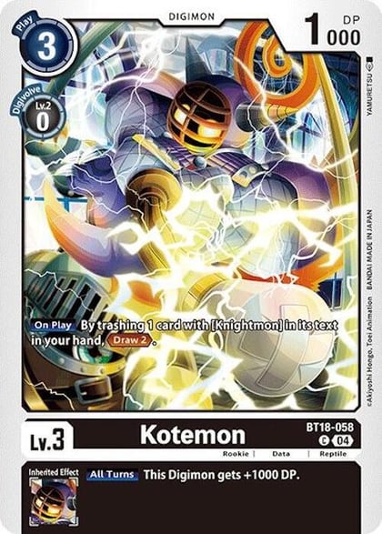 Kotemon, Release Special Booster 2.0 BT18-058 C