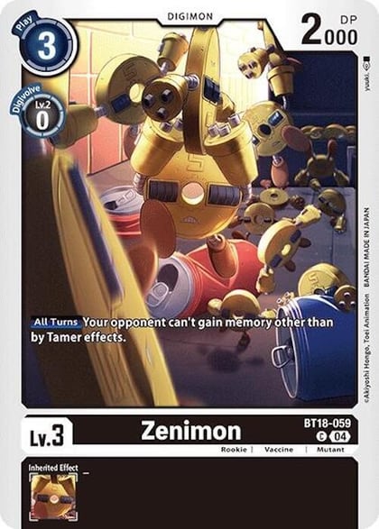 Zenimon, Release Special Booster 2.0 BT18-059 C