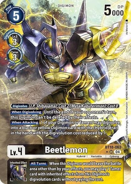 Beetlemon (Alternate Art), Release Special Booster 2.0 BT18-063 SR