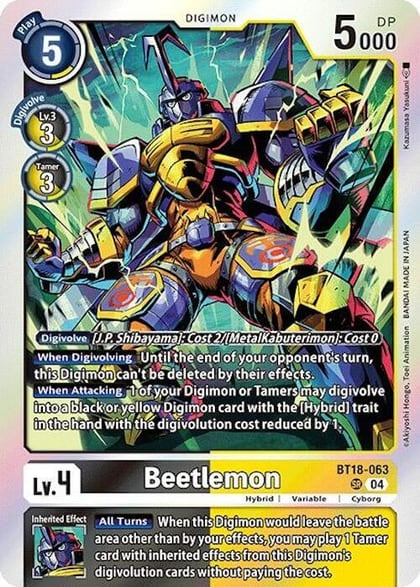 Beetlemon, Release Special Booster 2.0 BT18-063 SR