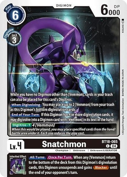 Snatchmon, Release Special Booster 2.0 BT18-065 C